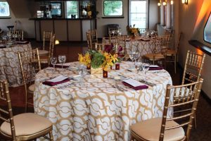 dining tables on anita dee yacht