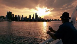 sunset on the anita dee yacht